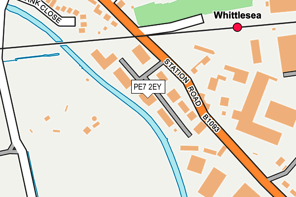 PE7 2EY map - OS OpenMap – Local (Ordnance Survey)