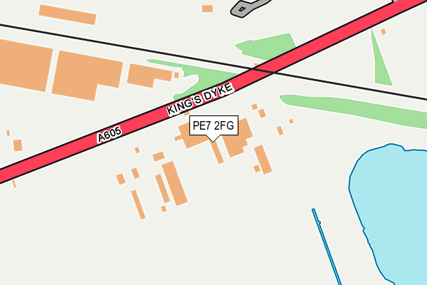 PE7 2FG map - OS OpenMap – Local (Ordnance Survey)
