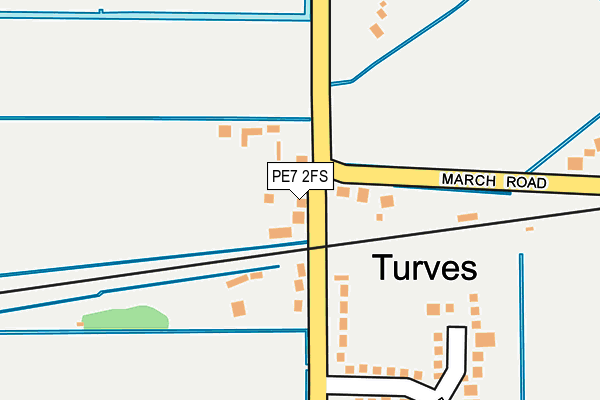 PE7 2FS map - OS OpenMap – Local (Ordnance Survey)