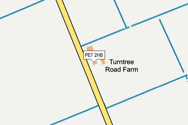 PE7 2HB map - OS OpenMap – Local (Ordnance Survey)