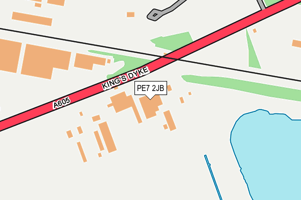 PE7 2JB map - OS OpenMap – Local (Ordnance Survey)