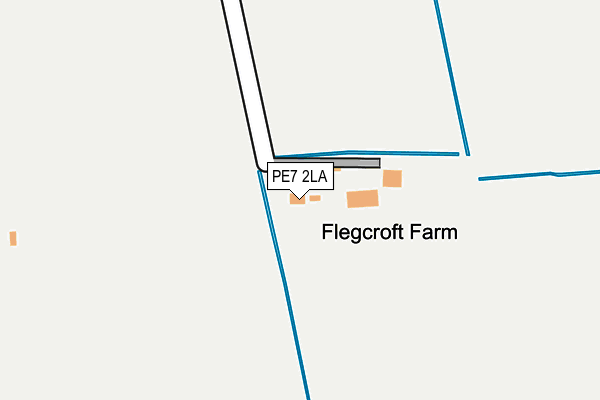 PE7 2LA map - OS OpenMap – Local (Ordnance Survey)