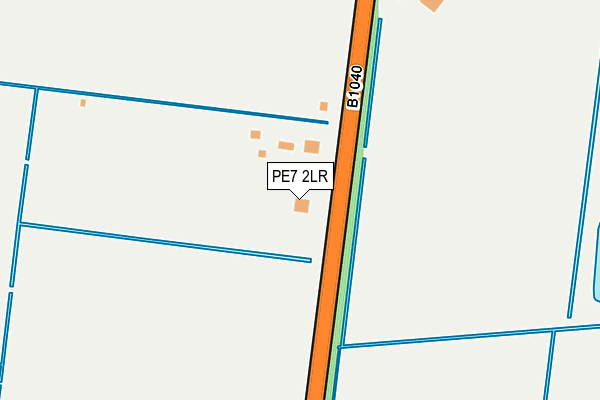 PE7 2LR map - OS OpenMap – Local (Ordnance Survey)