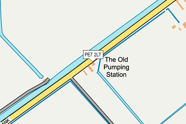 PE7 2LT map - OS OpenMap – Local (Ordnance Survey)