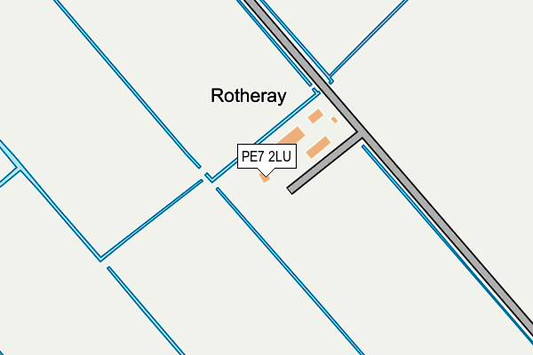 PE7 2LU map - OS OpenMap – Local (Ordnance Survey)