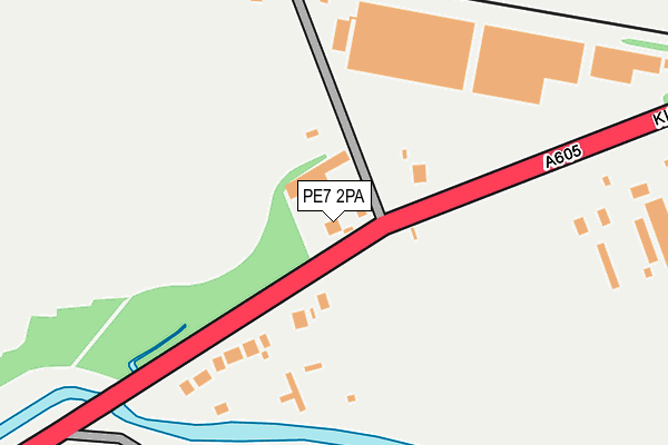 PE7 2PA map - OS OpenMap – Local (Ordnance Survey)