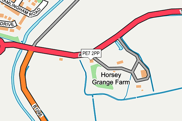 PE7 2PP map - OS OpenMap – Local (Ordnance Survey)