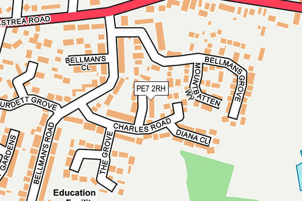 PE7 2RH map - OS OpenMap – Local (Ordnance Survey)