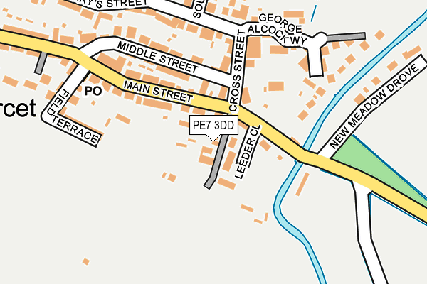 PE7 3DD map - OS OpenMap – Local (Ordnance Survey)