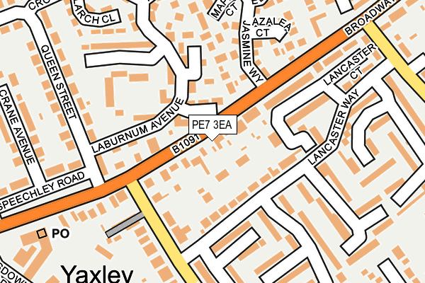 PE7 3EA map - OS OpenMap – Local (Ordnance Survey)