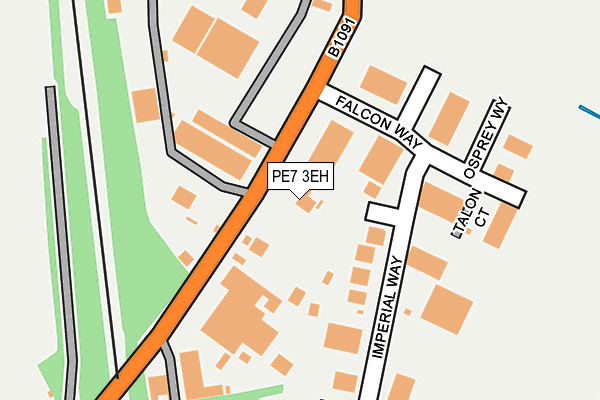 PE7 3EH map - OS OpenMap – Local (Ordnance Survey)