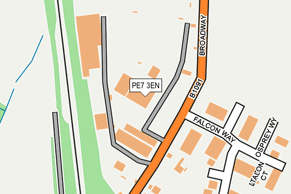 PE7 3EN map - OS OpenMap – Local (Ordnance Survey)