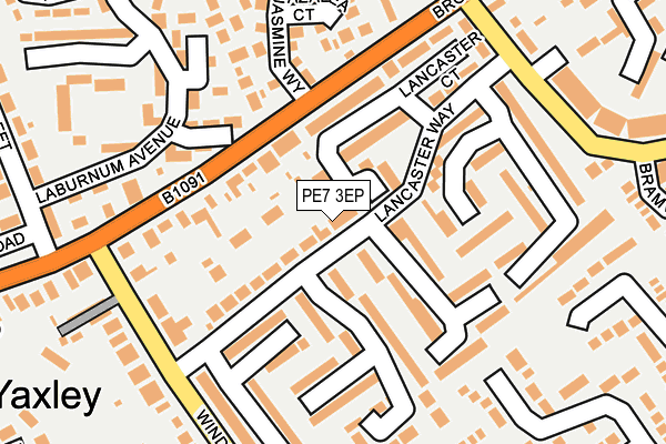 PE7 3EP map - OS OpenMap – Local (Ordnance Survey)