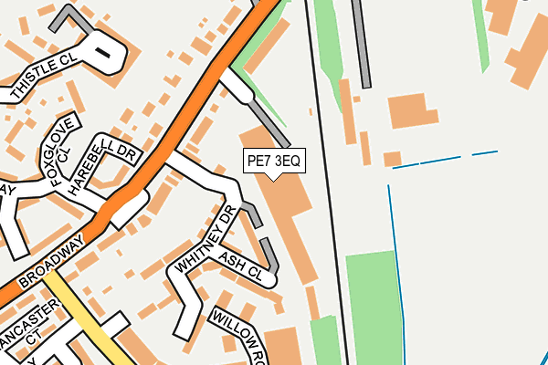 PE7 3EQ map - OS OpenMap – Local (Ordnance Survey)