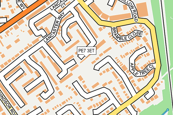 PE7 3ET map - OS OpenMap – Local (Ordnance Survey)