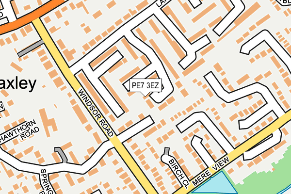 PE7 3EZ map - OS OpenMap – Local (Ordnance Survey)