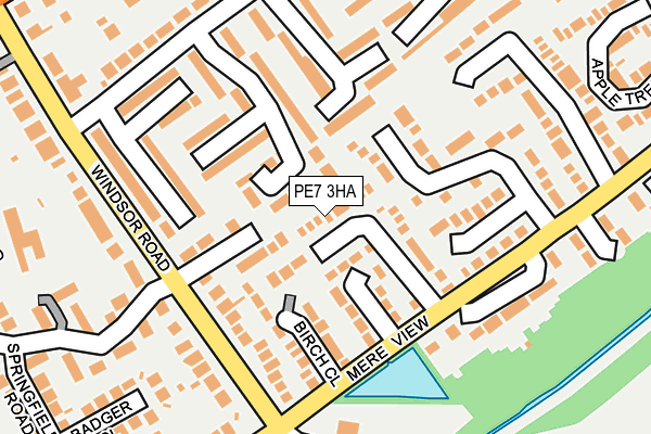 PE7 3HA map - OS OpenMap – Local (Ordnance Survey)