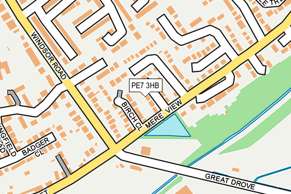 PE7 3HB map - OS OpenMap – Local (Ordnance Survey)