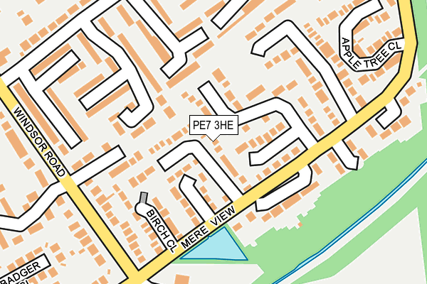PE7 3HE map - OS OpenMap – Local (Ordnance Survey)