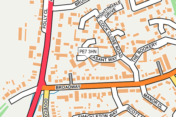 PE7 3HN map - OS OpenMap – Local (Ordnance Survey)