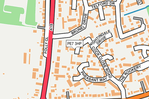 PE7 3HP map - OS OpenMap – Local (Ordnance Survey)