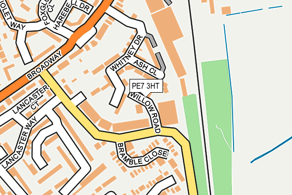 PE7 3HT map - OS OpenMap – Local (Ordnance Survey)