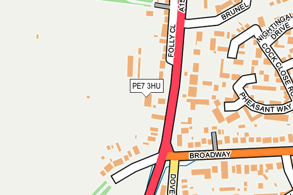 PE7 3HU map - OS OpenMap – Local (Ordnance Survey)