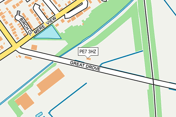 PE7 3HZ map - OS OpenMap – Local (Ordnance Survey)