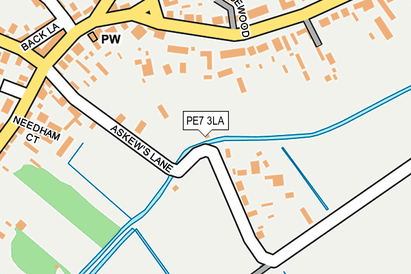 PE7 3LA map - OS OpenMap – Local (Ordnance Survey)