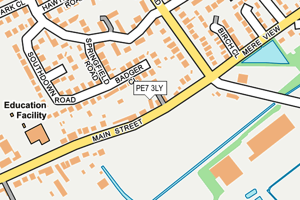 PE7 3LY map - OS OpenMap – Local (Ordnance Survey)