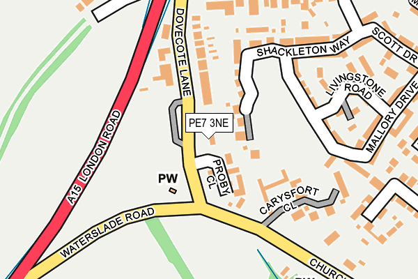 PE7 3NE map - OS OpenMap – Local (Ordnance Survey)