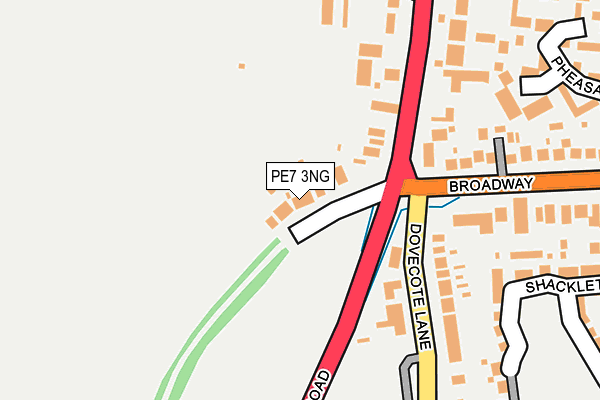 PE7 3NG map - OS OpenMap – Local (Ordnance Survey)