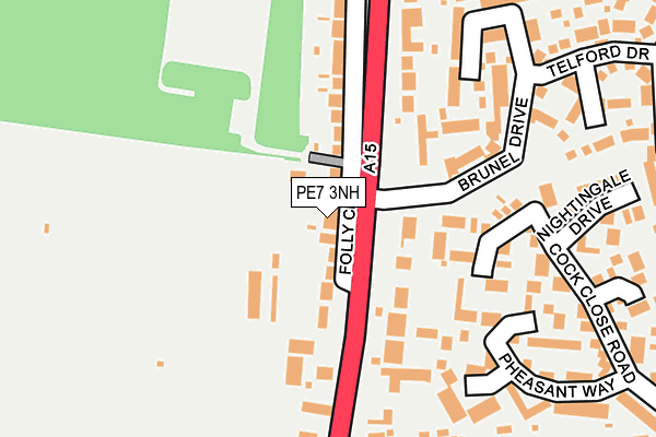 PE7 3NH map - OS OpenMap – Local (Ordnance Survey)