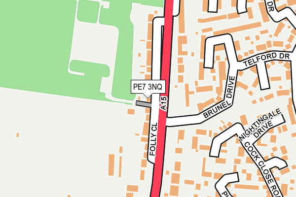 PE7 3NQ map - OS OpenMap – Local (Ordnance Survey)