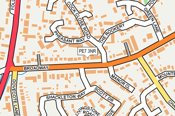 PE7 3NR map - OS OpenMap – Local (Ordnance Survey)