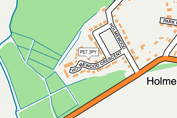 PE7 3PY map - OS OpenMap – Local (Ordnance Survey)