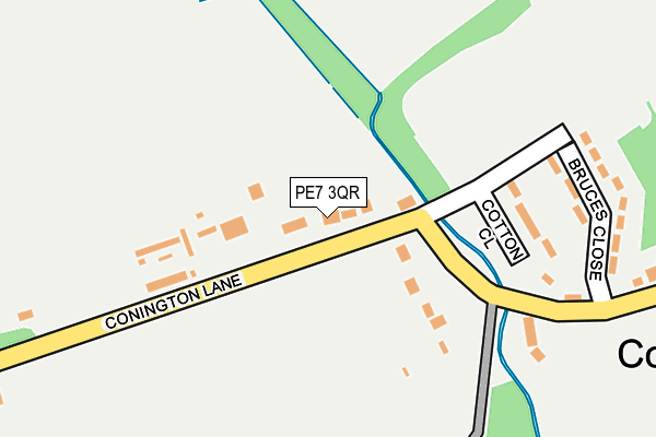 PE7 3QR map - OS OpenMap – Local (Ordnance Survey)