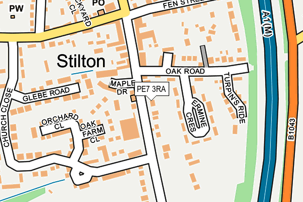 Map of ROBINSONS OF STILTON LIMITED at local scale