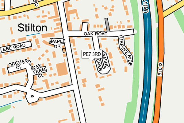 PE7 3RD map - OS OpenMap – Local (Ordnance Survey)