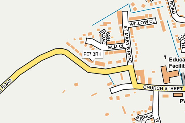 PE7 3RH map - OS OpenMap – Local (Ordnance Survey)