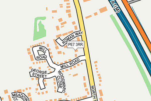 PE7 3RR map - OS OpenMap – Local (Ordnance Survey)