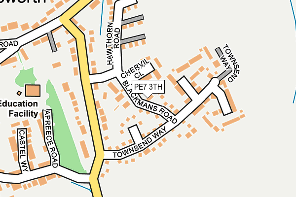 PE7 3TH map - OS OpenMap – Local (Ordnance Survey)