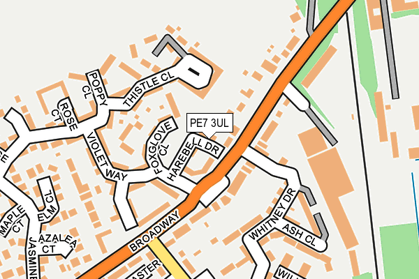 PE7 3UL map - OS OpenMap – Local (Ordnance Survey)