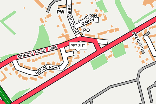 PE7 3UT map - OS OpenMap – Local (Ordnance Survey)