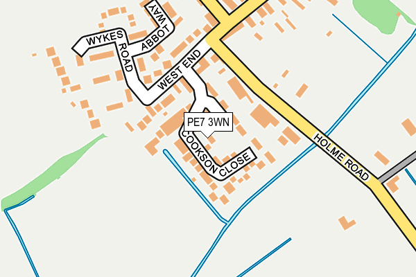 PE7 3WN map - OS OpenMap – Local (Ordnance Survey)