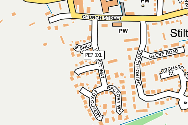 PE7 3XL map - OS OpenMap – Local (Ordnance Survey)