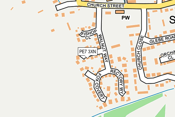 PE7 3XN map - OS OpenMap – Local (Ordnance Survey)