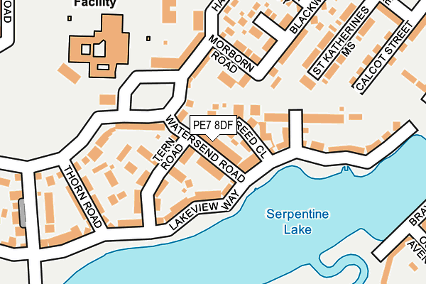 PE7 8DF map - OS OpenMap – Local (Ordnance Survey)