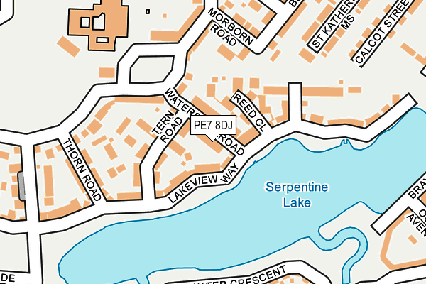 PE7 8DJ map - OS OpenMap – Local (Ordnance Survey)
