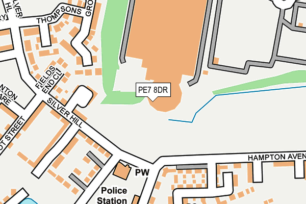 PE7 8DR map - OS OpenMap – Local (Ordnance Survey)